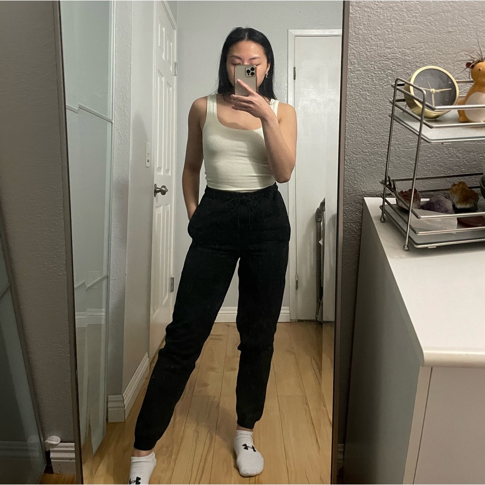 NIKE BLACK TEXTURED JOGGERS
